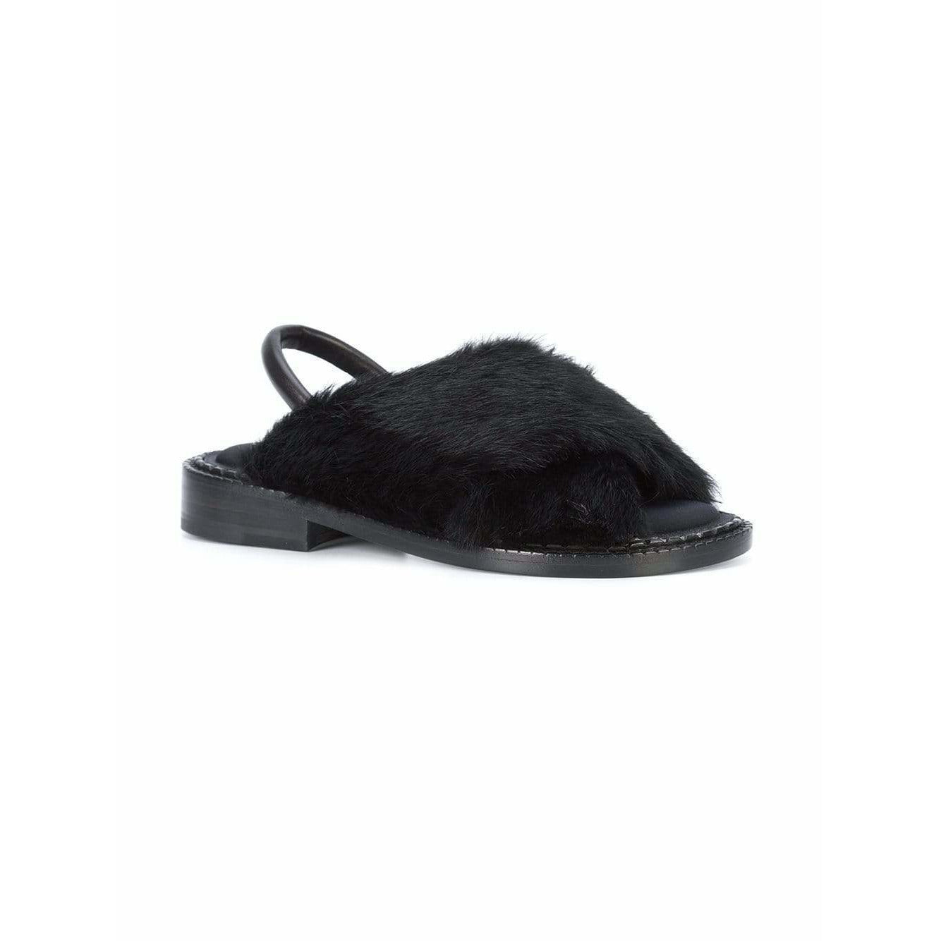 Shoes bloss-fur-sandals Black