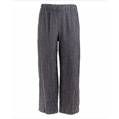 comme-des-garcons-navy-pinstriped-wide-leg-pants Pants Dark Slate Gray