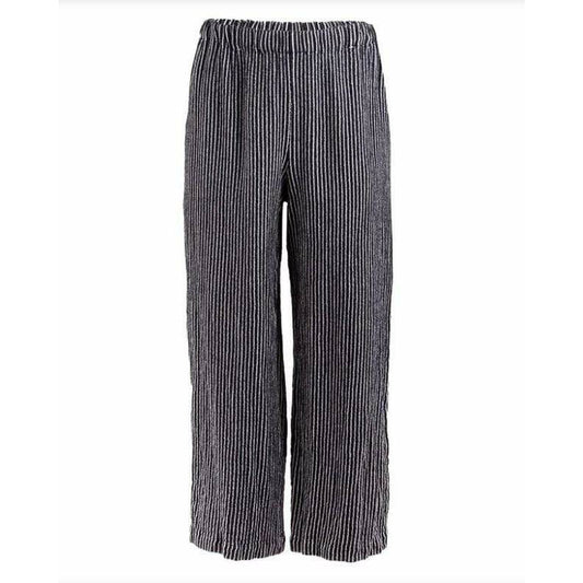 Pants comme-des-garcons-navy-pinstriped-wide-leg-pants Comme des Garçons Dark Slate Gray