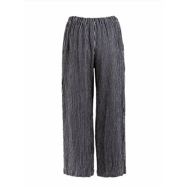 Pants comme-des-garcons-navy-pinstriped-wide-leg-pants Dark Slate Gray