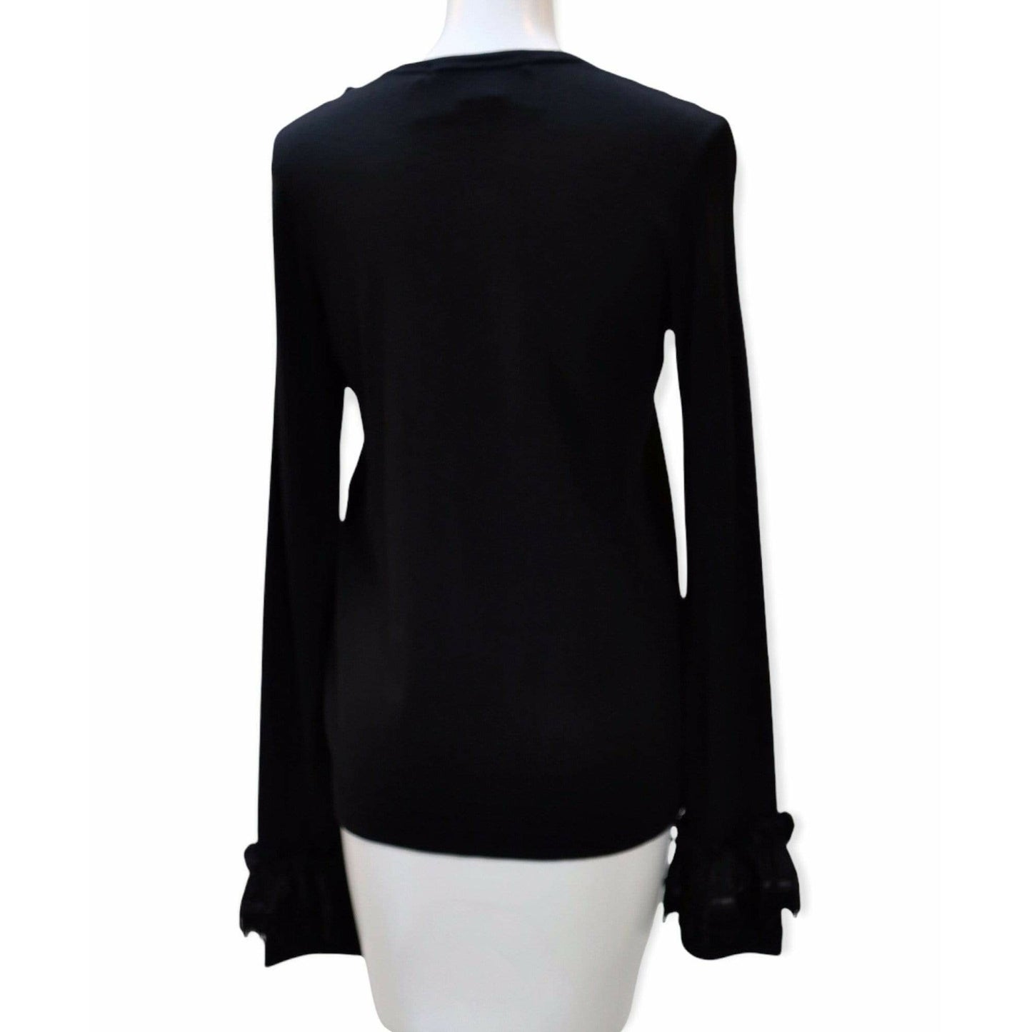 Shirts & Tops comme-des-garcons-black-sequin-embellished-long-sleeve-top Light Gray