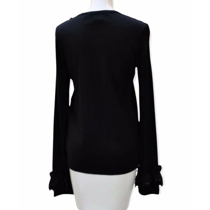 Shirts & Tops comme-des-garcons-black-sequin-embellished-long-sleeve-top Light Gray