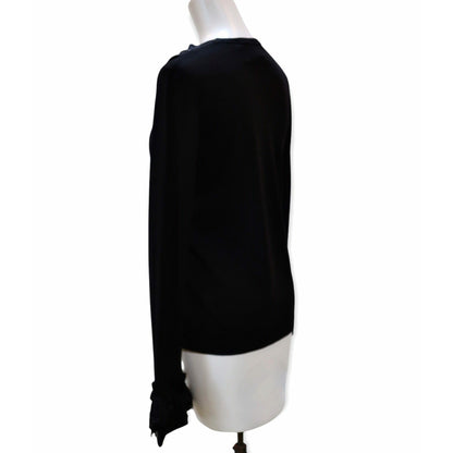 Shirts & Tops comme-des-garcons-black-sequin-embellished-long-sleeve-top Gray