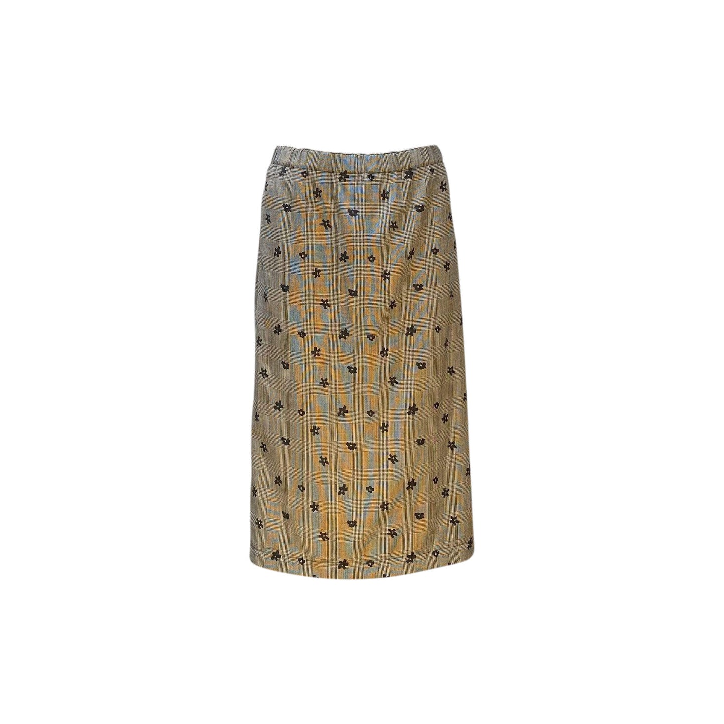 comme-des-garcons-printed-straight-skirt Skirts Dim Gray
