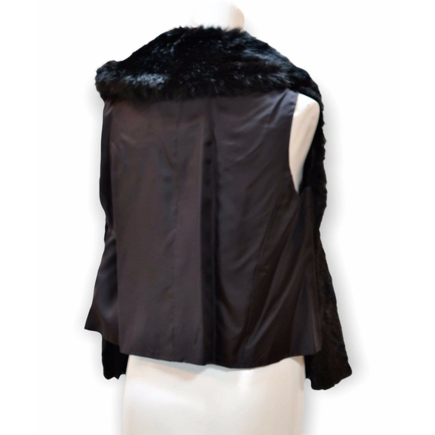 Coats & Jackets comme-des-garcons-20th-century-faux-fur-vest Dark Slate Gray