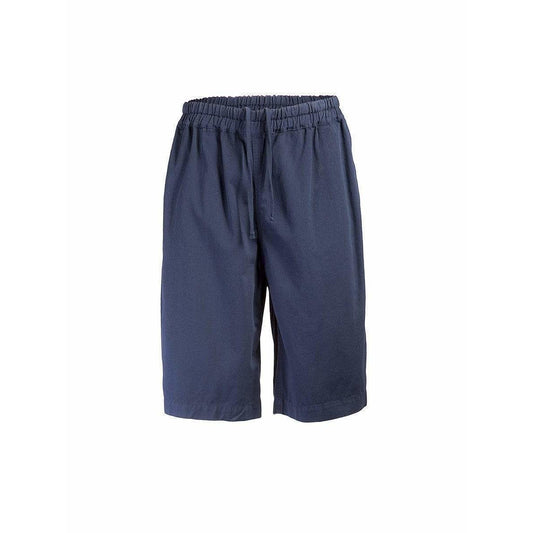 Womens Shorts long-drawstring-shorts-in-blue Comme des Garçons Dark Slate Gray