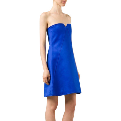 courreges-strapless-a-line-dress Dresses Medium Blue