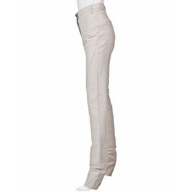 Womens Pants tapered-linen-pants Gray