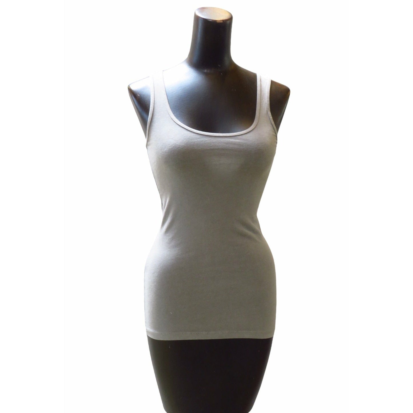 James Perse Shirts & Tops 1 / Greystone Pigment / Cotton and Lycra James Perse Long Tank