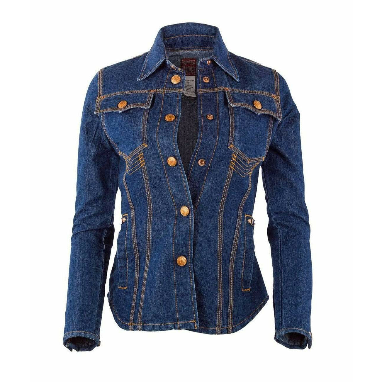 gaultier-jeans-by-jean-paul-gaultier-denim-jacket Coats & Jackets Dark Slate Gray