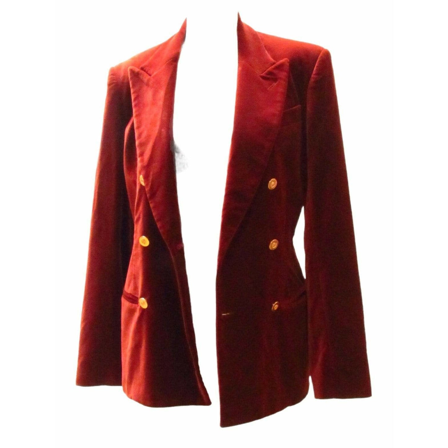 jean-paul-gaultier-rust-colored-velvet-blazer Coats & Jackets Black