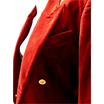 Coats & Jackets jean-paul-gaultier-rust-colored-velvet-blazer Tomato