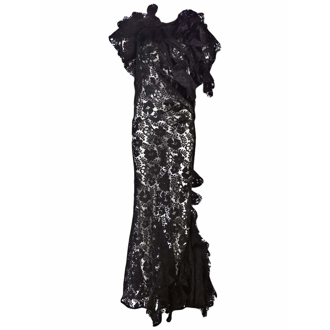 Dresses junya-watanabe-vintage-lace-gown Dark Slate Gray