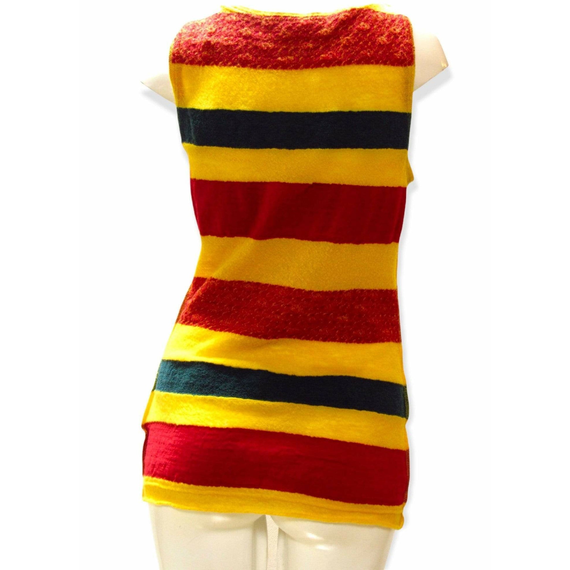 Shirts & Tops junya-watanabe-striped-wool-tank Dark Goldenrod