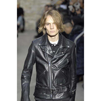 Womens Jackets + Coats vintage-leather-biker-jacket Junya Watanabe White