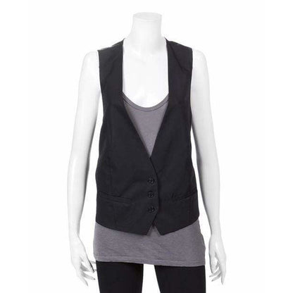 Womens Jackets + Coats sleeveless-woven-vest Dark Slate Gray