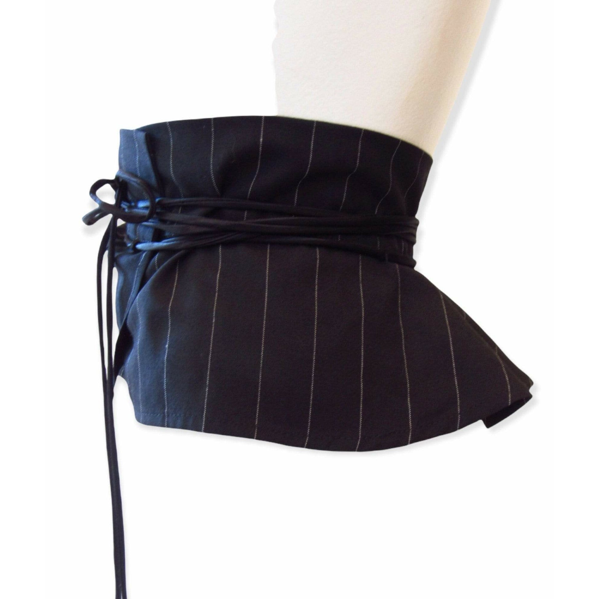 maison-martin-margiela-pinstriped-wide-waist-belt Belts Antique White