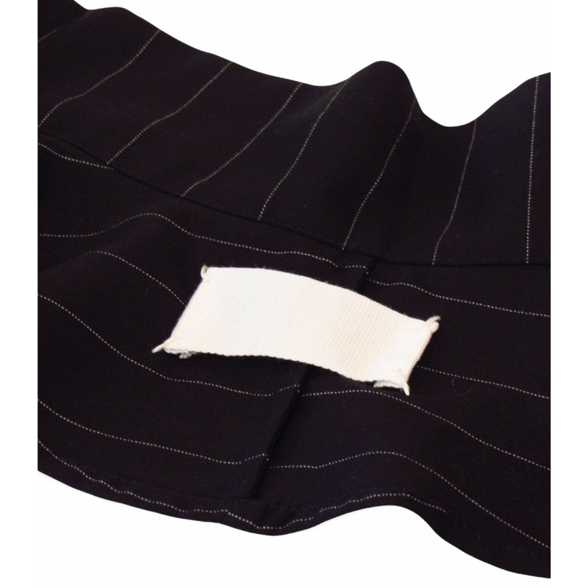 Belts maison-martin-margiela-pinstriped-wide-waist-belt Black