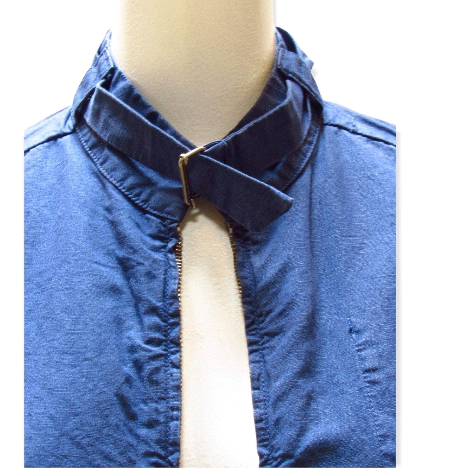 Coats & Jackets maison-martin-margiela-cropped-blue-jacket Steel Blue