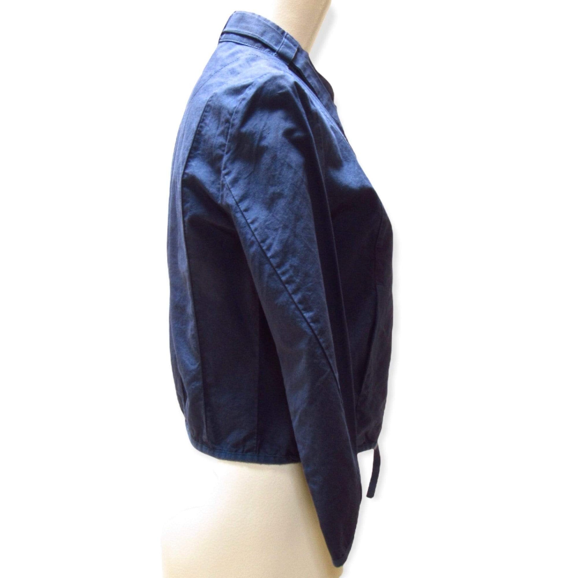 maison-martin-margiela-cropped-blue-jacket Coats & Jackets Light Gray