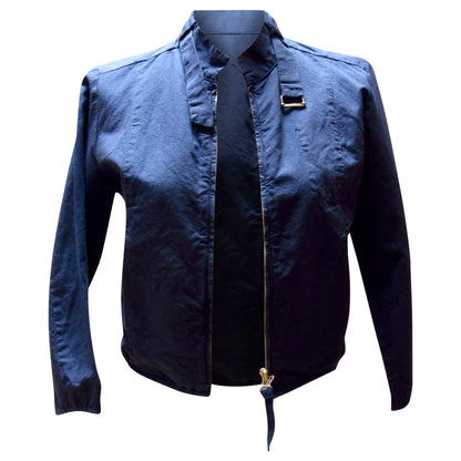 maison-martin-margiela-cropped-blue-jacket Coats & Jackets Black