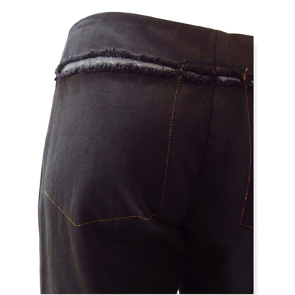 Pants maison-martin-margiela-narrow-leg-black-denim-cut-out-pant Black