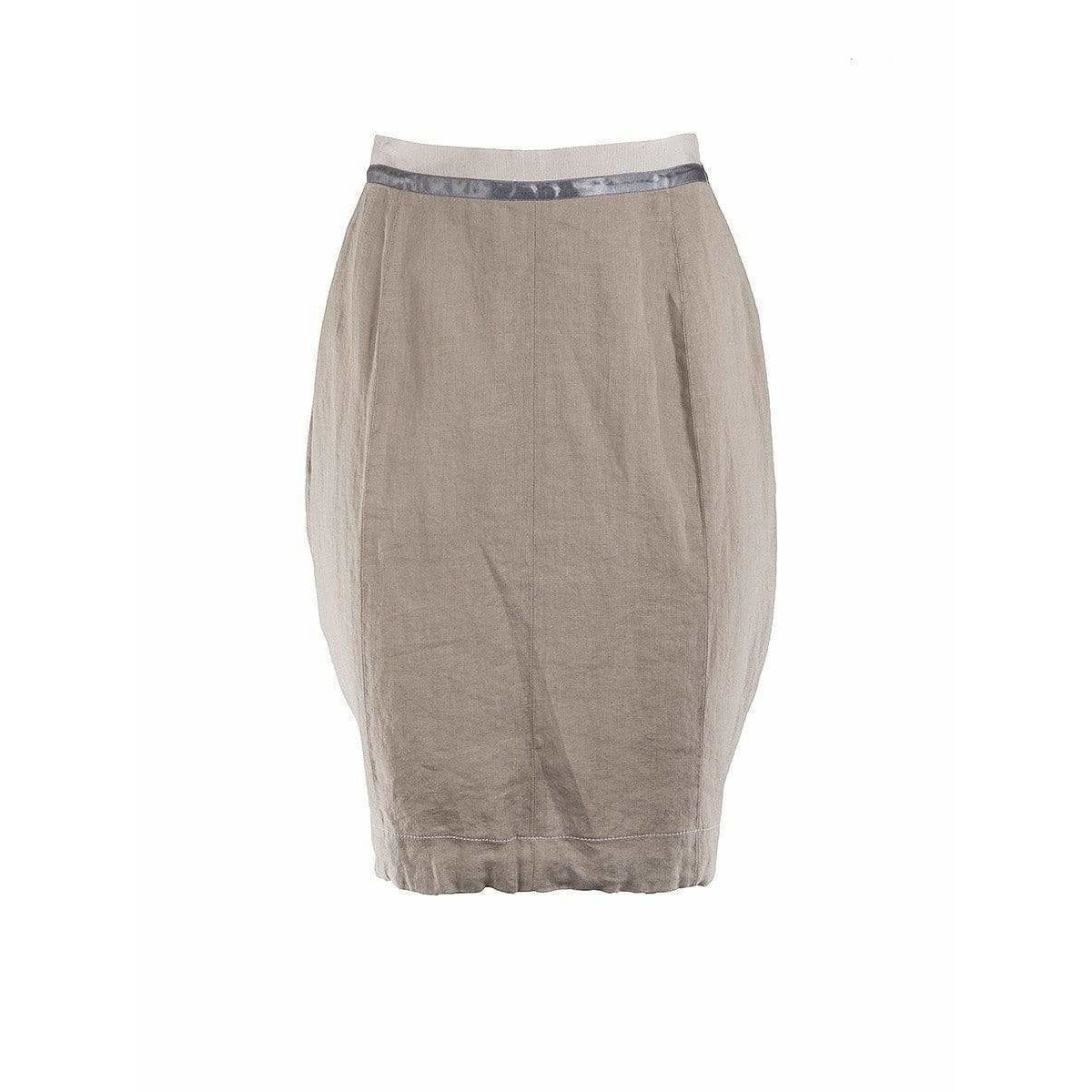 metallic-stripe-skirt Skirts Rosy Brown