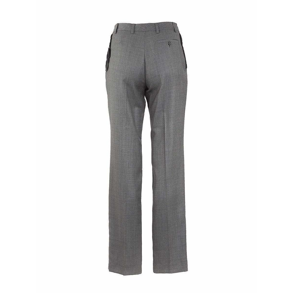 straight-leg-high-waisted-pants Pants Dim Gray