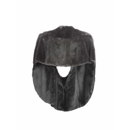 cropped-fur-poncho Coats & Jackets Dark Slate Gray