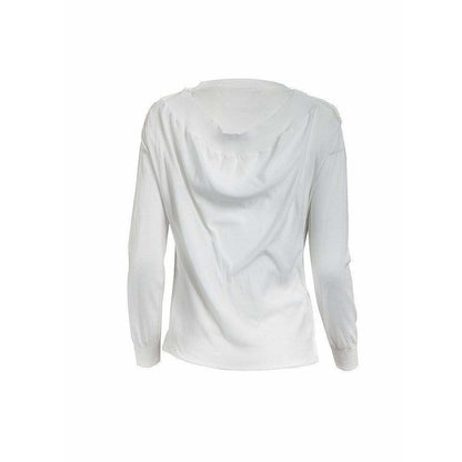 Shirts & Tops artisanal-double-layer-knit-top Light Gray