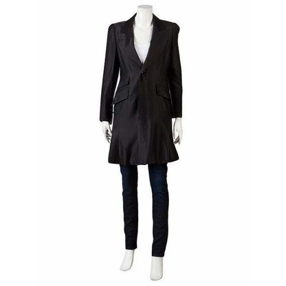 Womens Jackets + Coats vintage-coat-dress Black