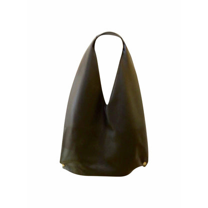 mineral-leather-shoulder-bag Handbags Black