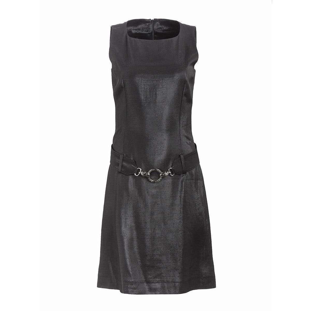 sleeveless-belted-dress Dresses Dark Slate Gray