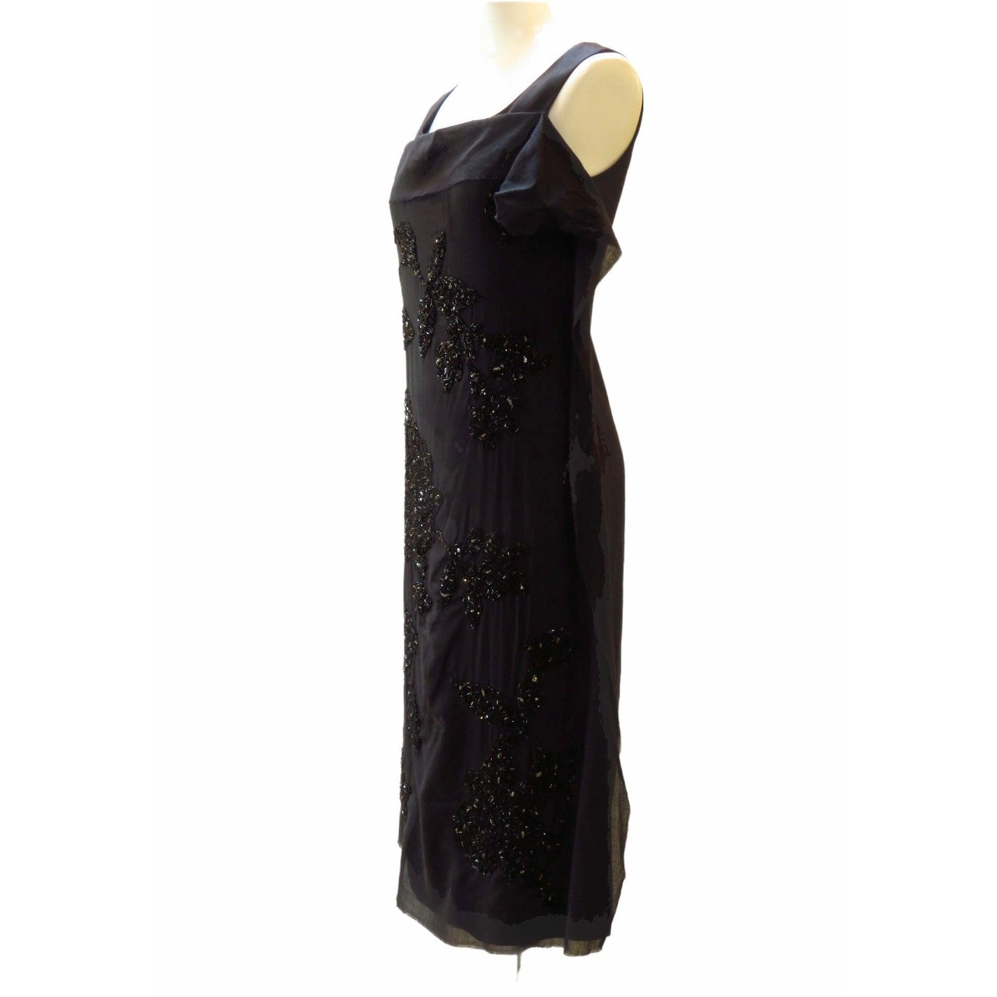 peachoo-krejberg-hand-embroidered-dress Dresses Black