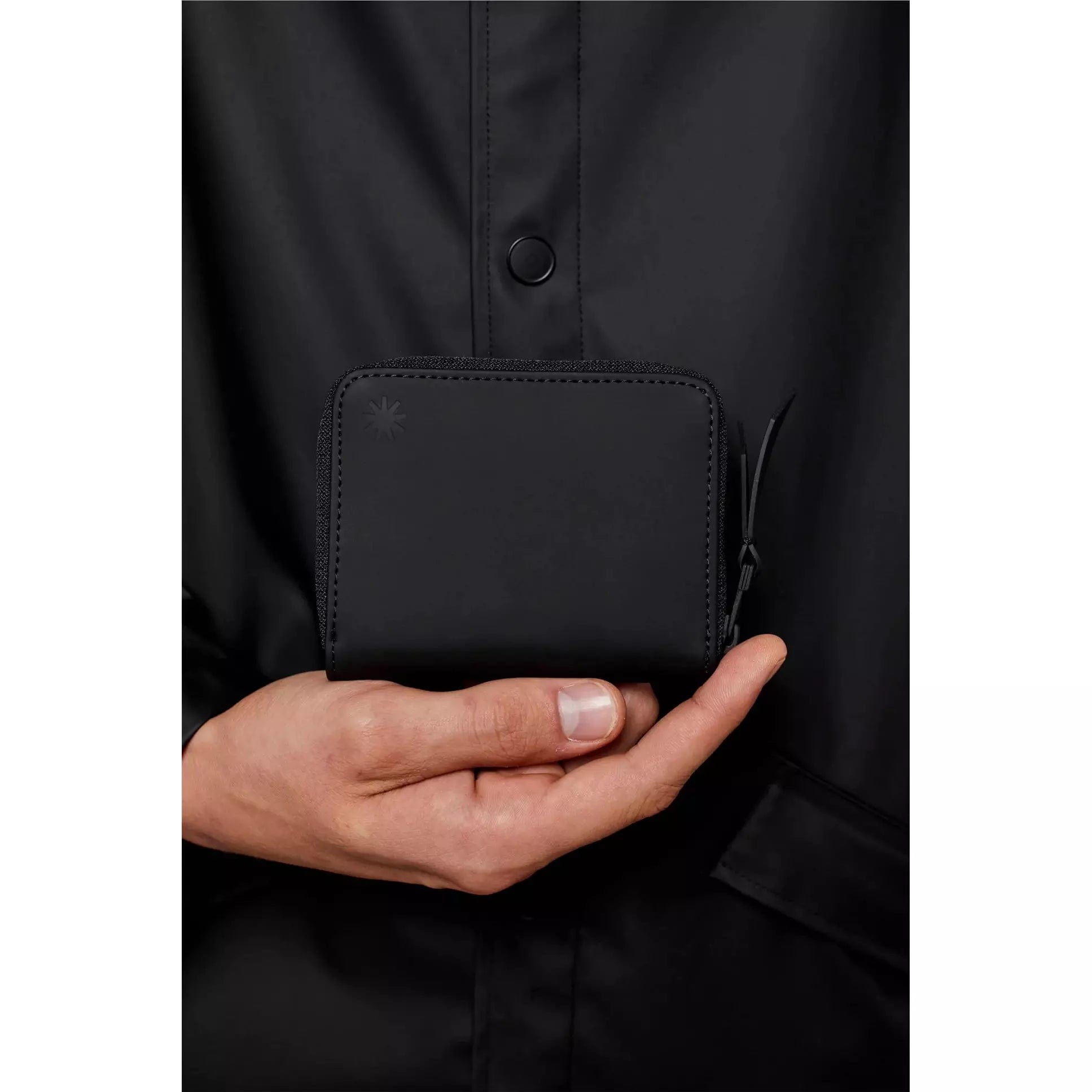 RAINS Wallets & Money Clips H3.5 x W4.3 x D0.8 inches / Black / Polyester RAINS Wallet Mini