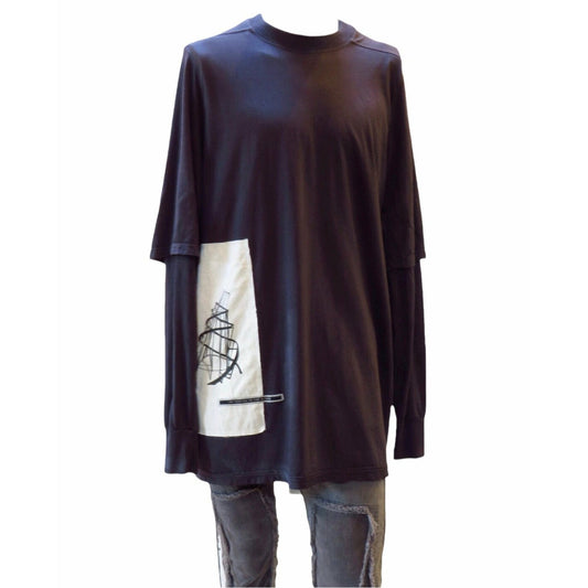 rick-owens-crewneck-long-sleeve-tee Shirts & Tops Dark Slate Gray