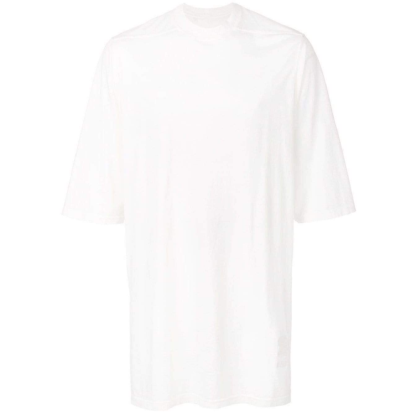 Mens Tops rick-owens-baseball-t-shirt White Smoke