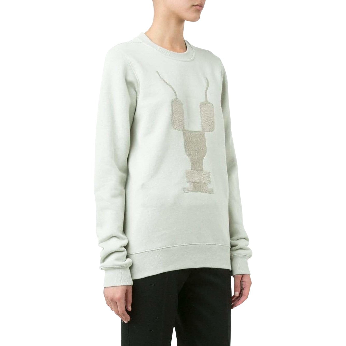 Women's Sweatshirts embroidered-crewneck-sweatshirt Light Gray