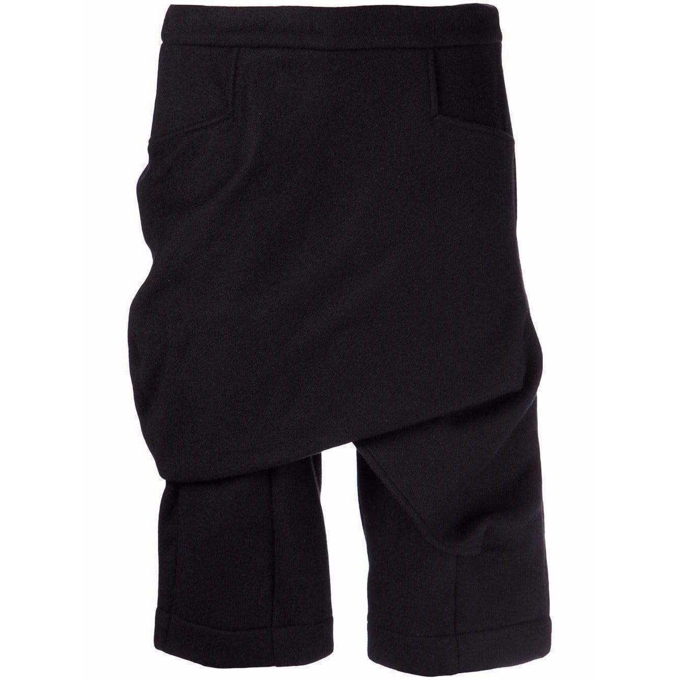 drop-crotch-shorts Womens Shorts Black