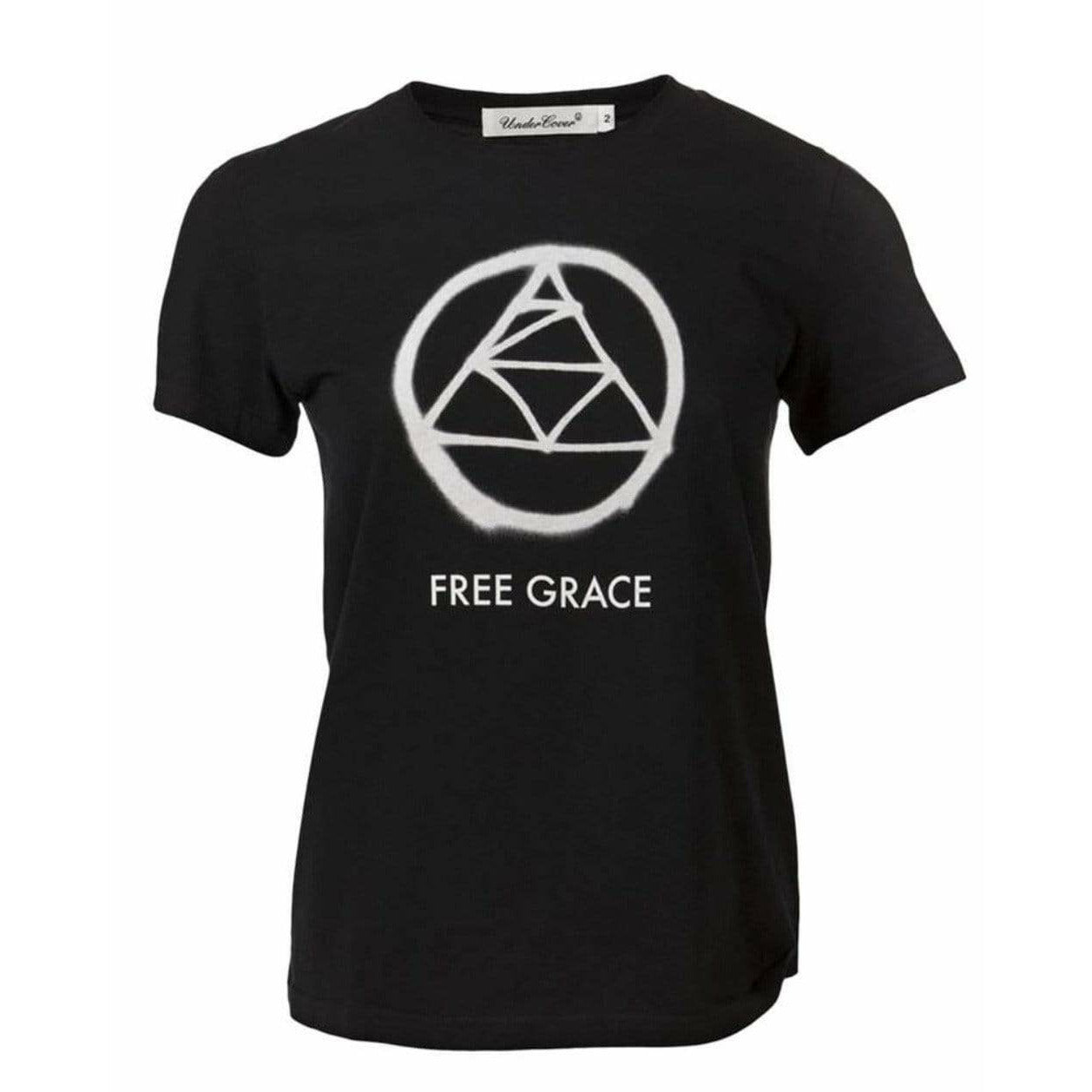 Shirts & Tops undercover-black-cotton-free-grace-t-shirt Undercover Black
