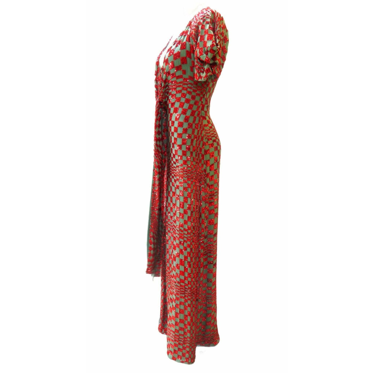 varun-sardana-red-sequin-harlequin-gown Dresses Sienna